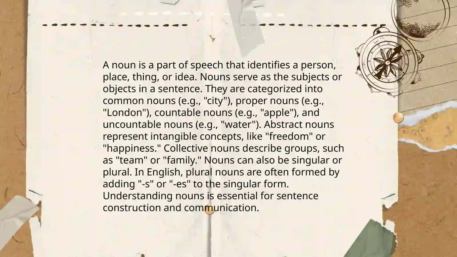 The noun 3