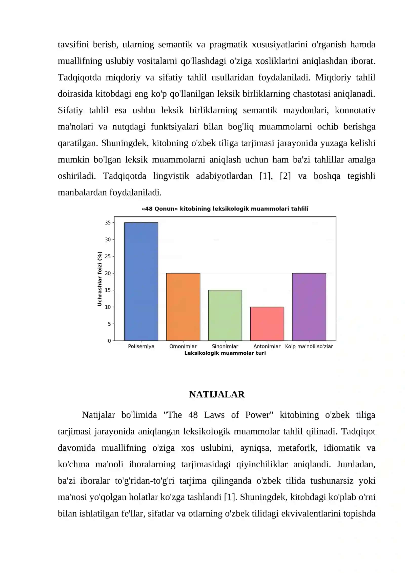 THE 48 LAWS OF POWER KITOBINING LEKSIKOLOGIK MUAMMOLARI 3