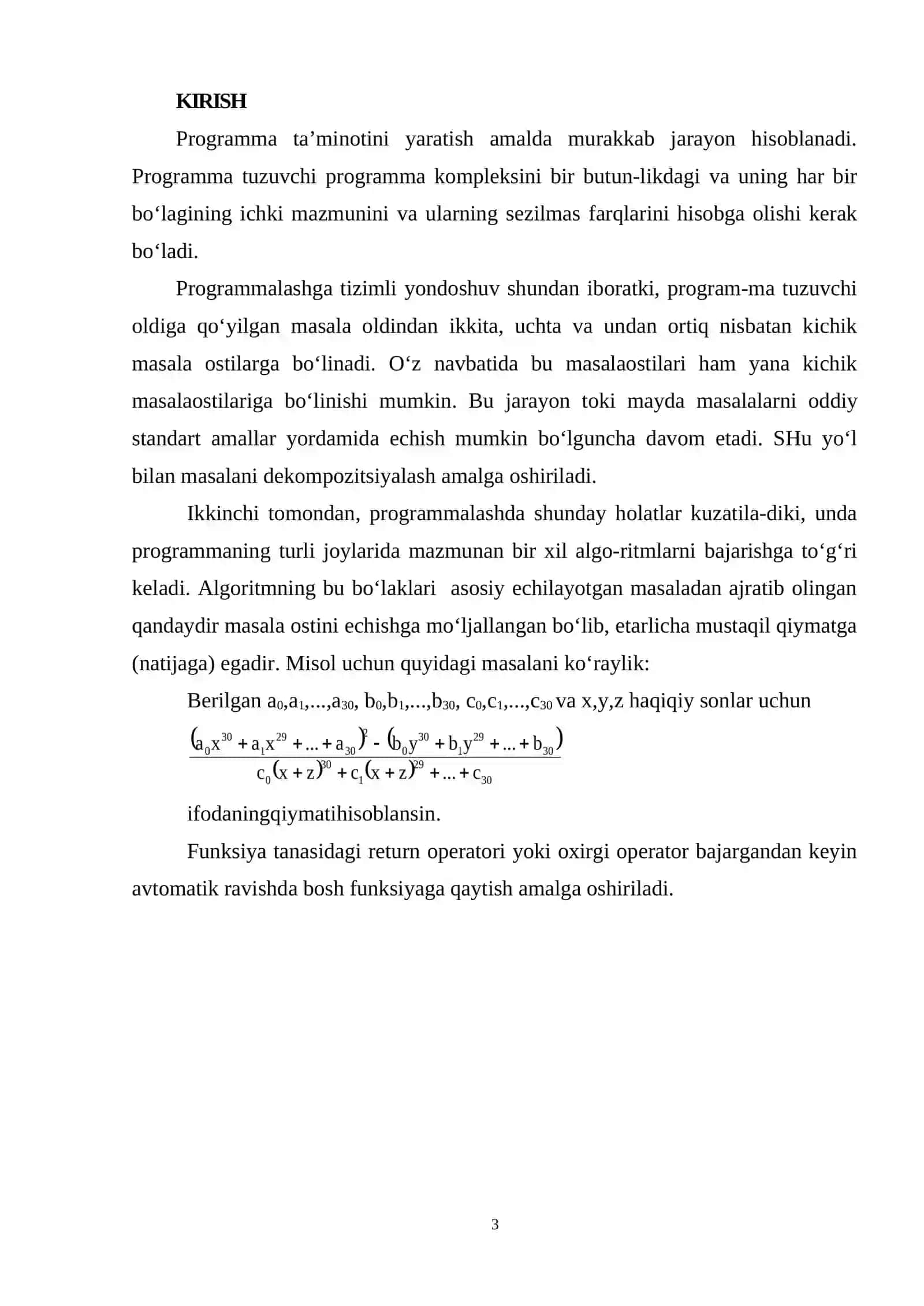 C++ TILI VA UNING LEKSIK ASOSLARI 3