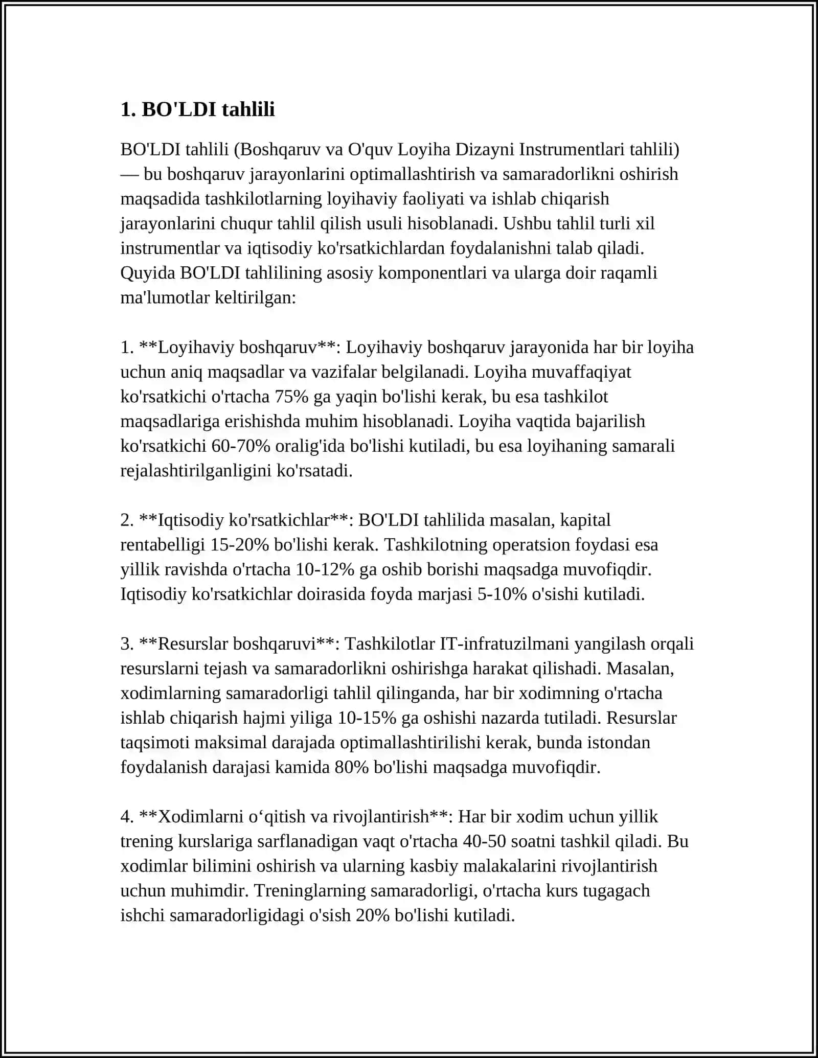 BO'LDI tahlili 3