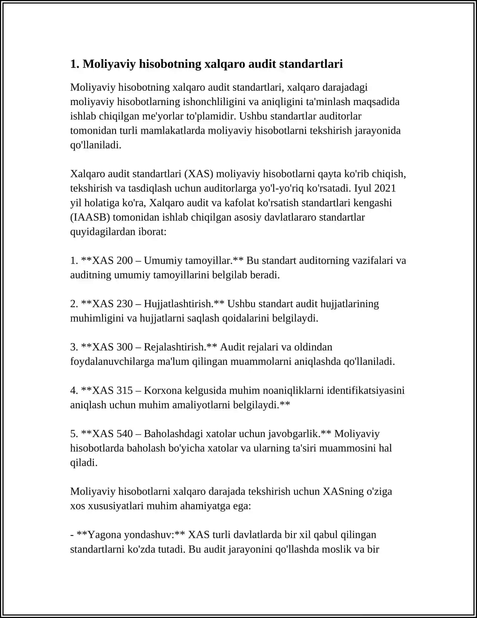 AUDIT STANDARTLARI 3