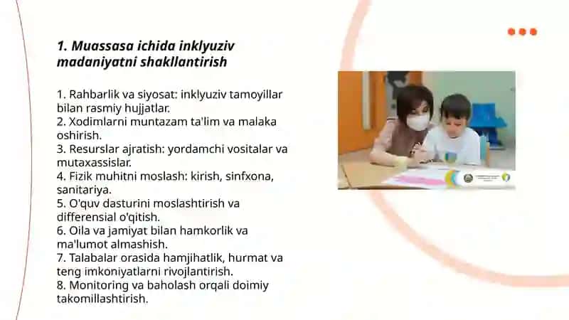 Alohida talim ehtiyojlari bo'lgan bolani samarali ilyuzsiya uchun ichki harakatlar 3