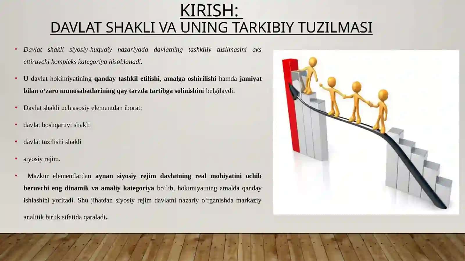 Davlatshaklining asosiy elementlari dan biri sifatida siyosiy rejim 3