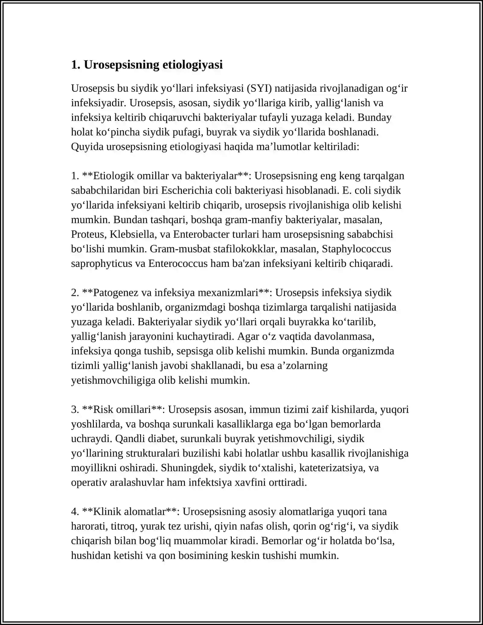 UROSEPSIS 3