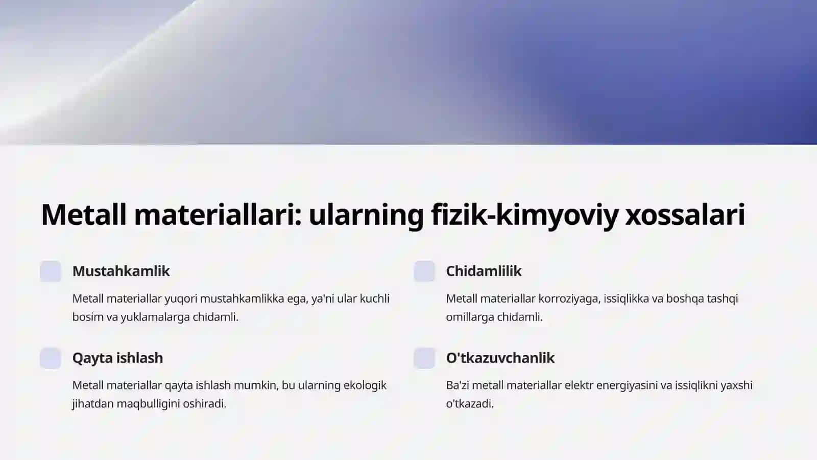 Metall materiallar, yog'och va po'latlarning ichki tuzilishini mikroskopda o'rganish 3