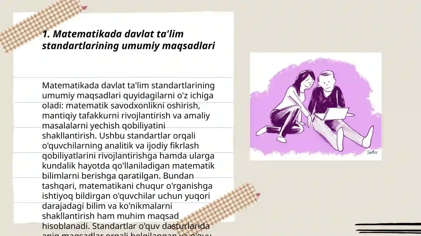 Matematikada davlat ta'lim standartlarining ahamiyati 3