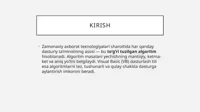 Algoritm tushunchasi va uning ahamiyati 3