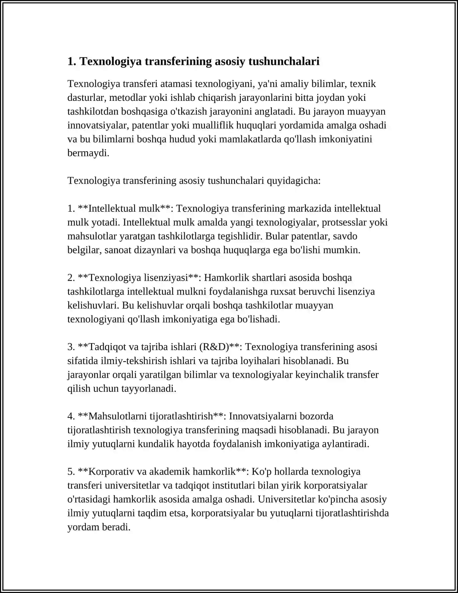 XALQARO IQTISODIY MUNOSABATLARDA TEXNOLOGIYA TRANSFERI 3