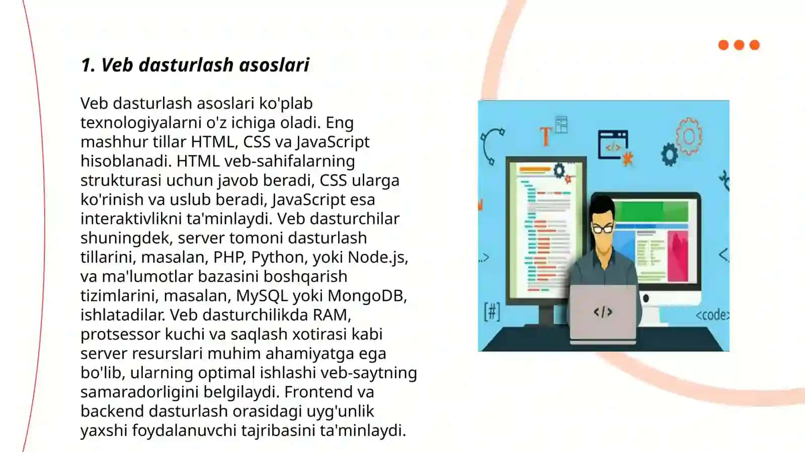 Veb dasturlash asoslari 3