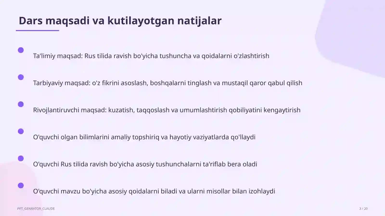 Rus tilida ravish (7-sinf) 3