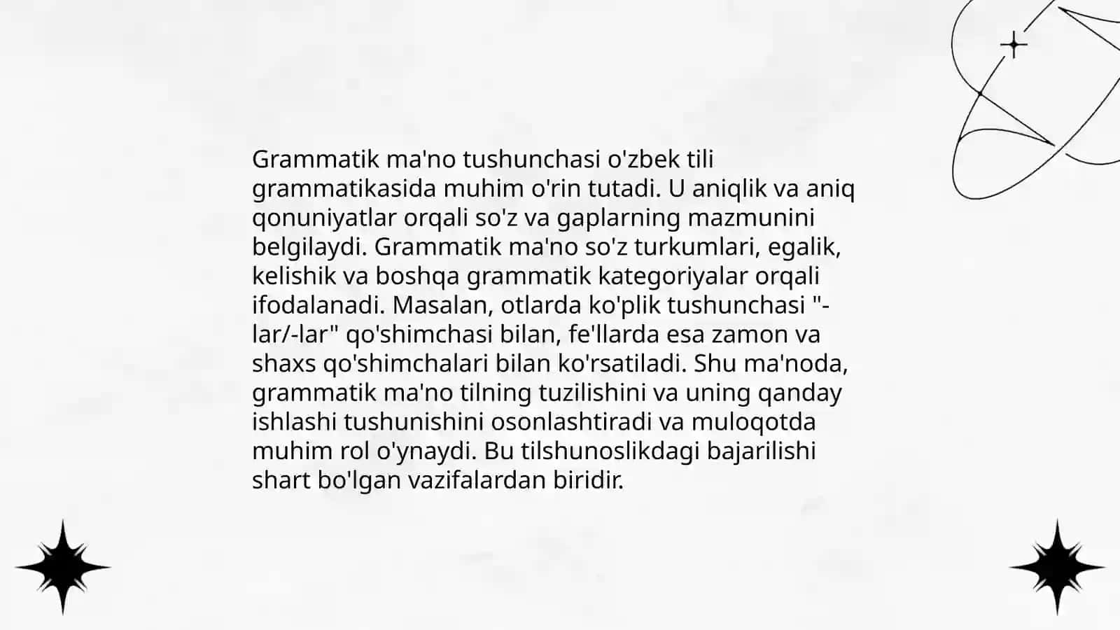 Grammatik ma'no 3