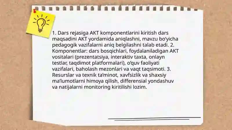 Ona tili o'qitishda AKT dan foydalanish mazmuni 3