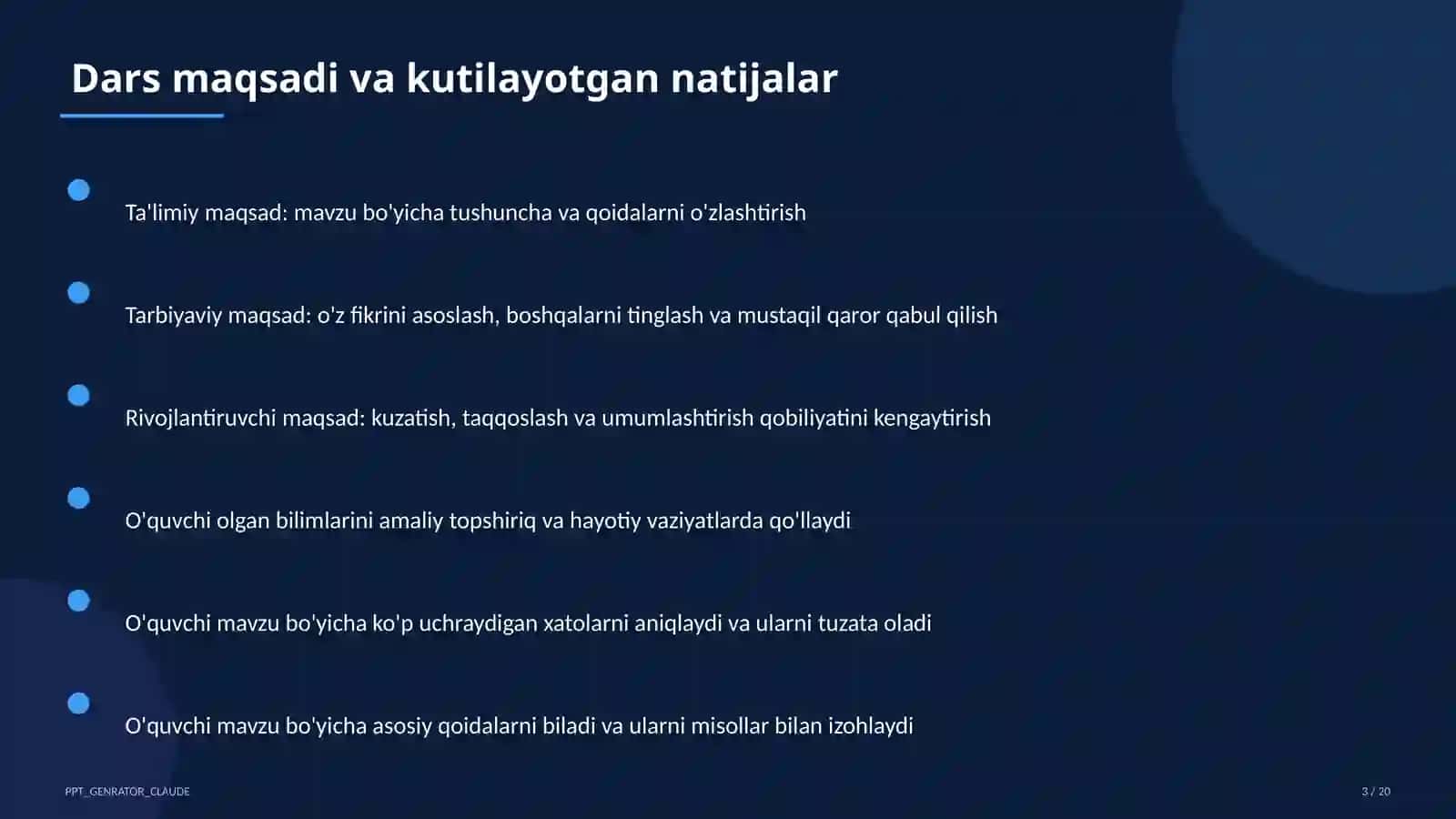 Dolzarb mavzular — maktab va o'qituvchilar 3