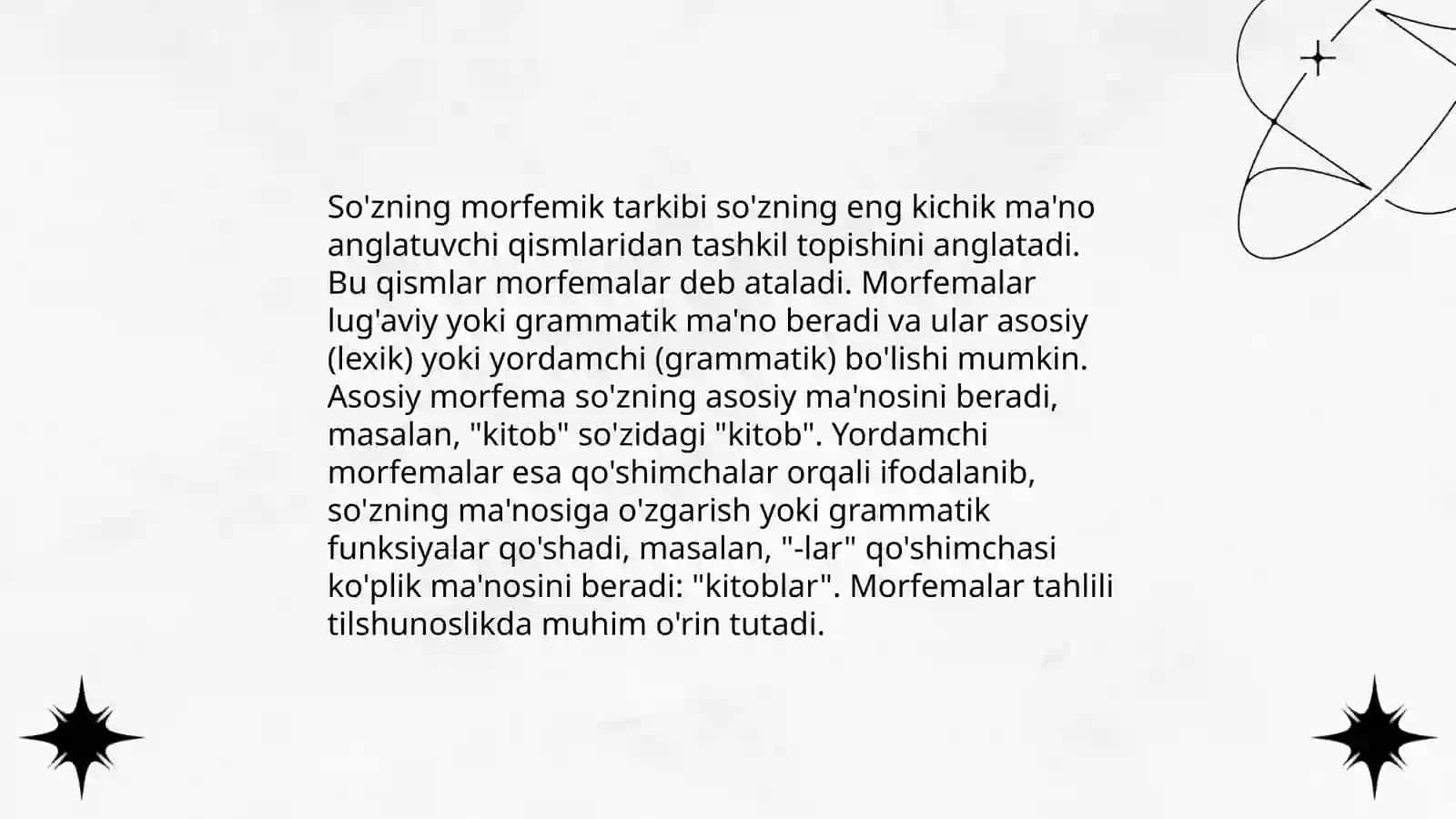 So'zning morfemik tarkibi tushunchasi 3