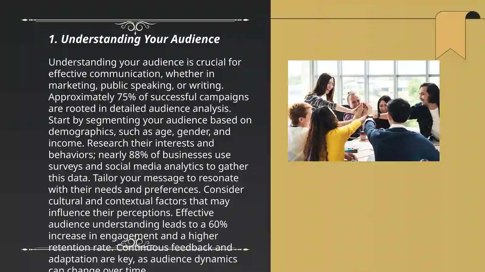 Organizing business presentations for meetings 3