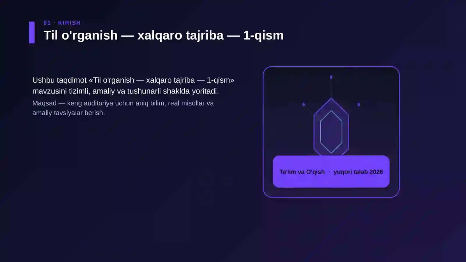 Til o'rganish — xalqaro tajriba — 1-qism 3