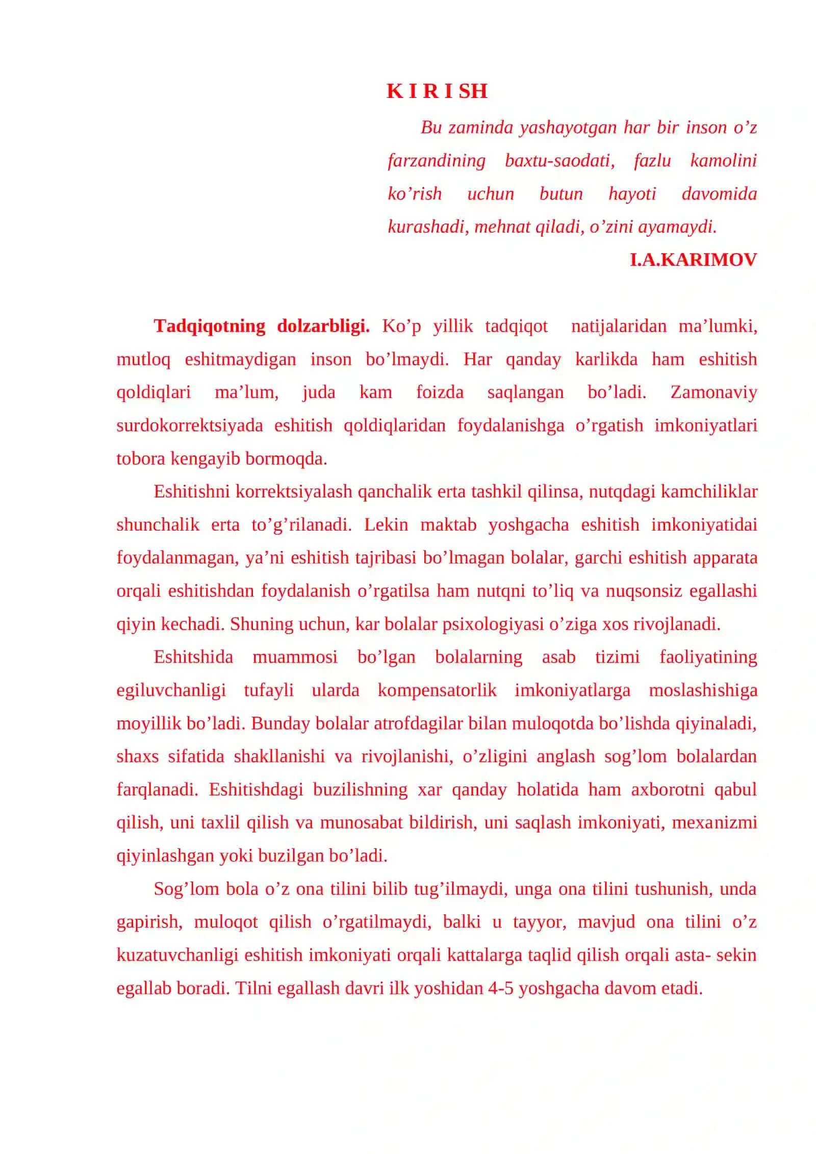 “KАRLАRDА ОG’ZАKI NUTQNI O’STIRISH JАRАYONINI RЕJАLАSHTIRISH VА TАSHKIL ETISH SHАKLLАRI” 3