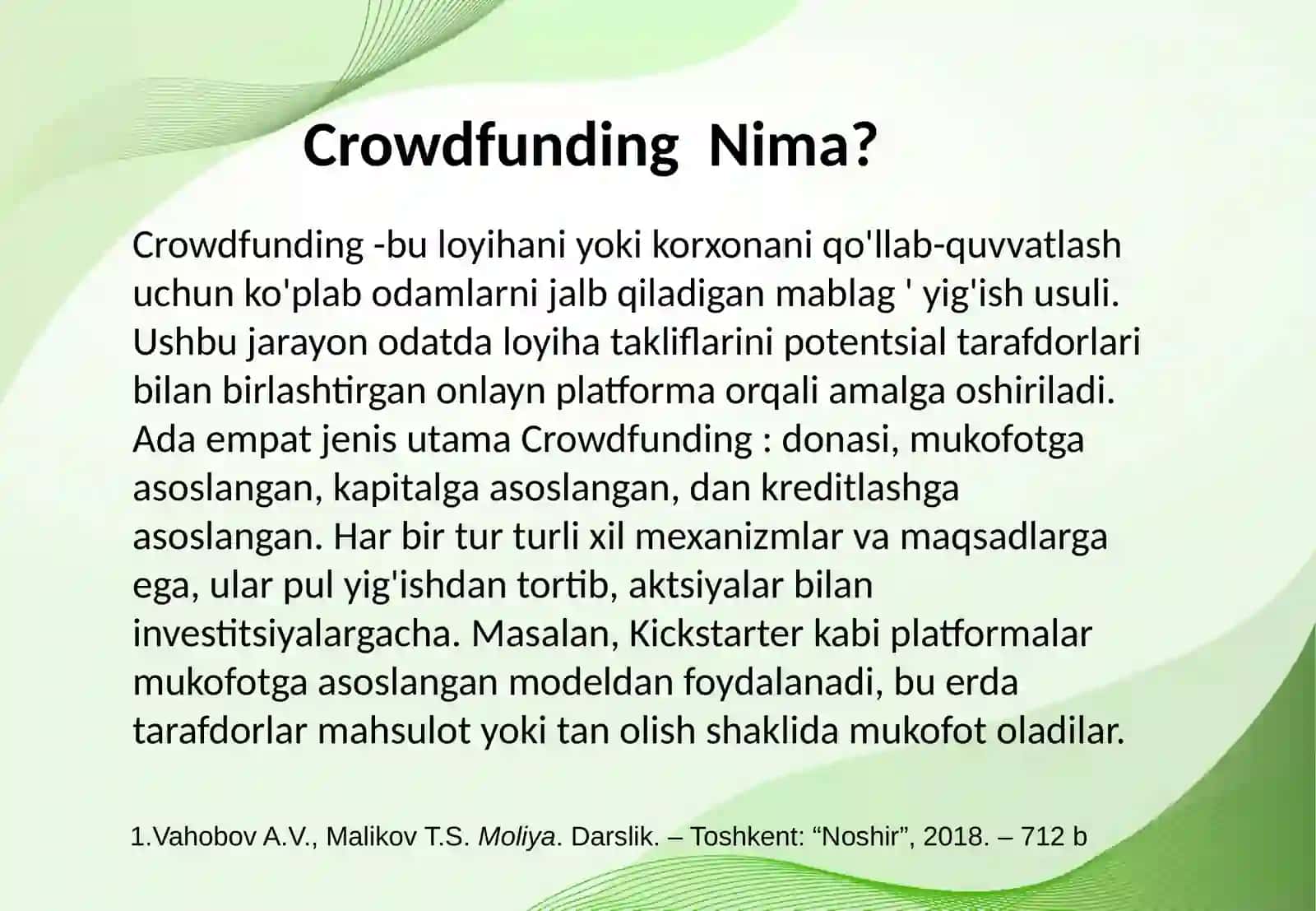 Crowdfunding nima? 3