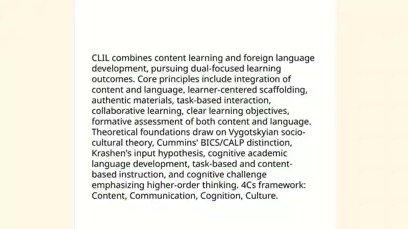CLIL Principles and Models 3