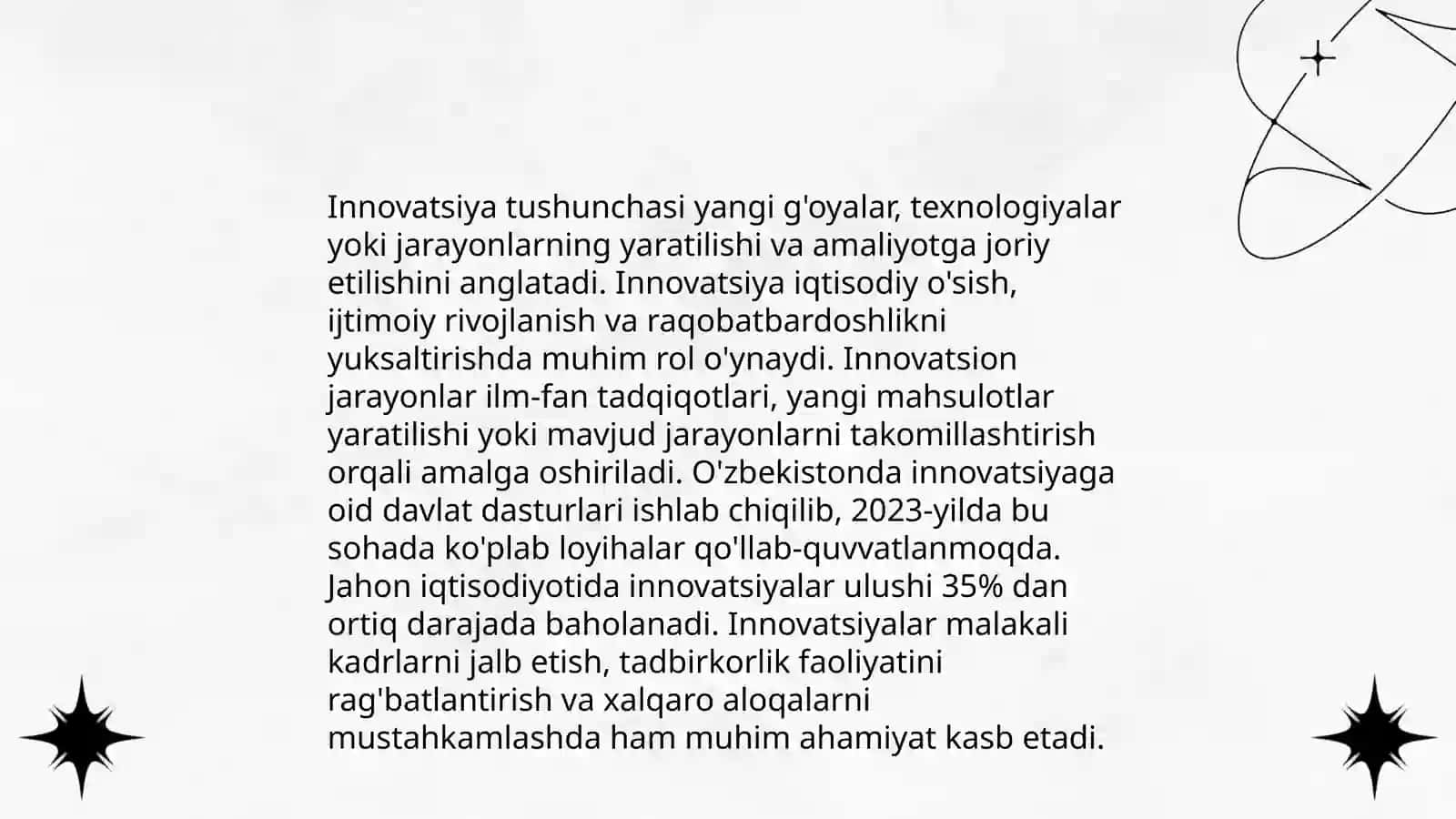 Innovatsiya va integratsiyaning qiyosiy tahlili 3