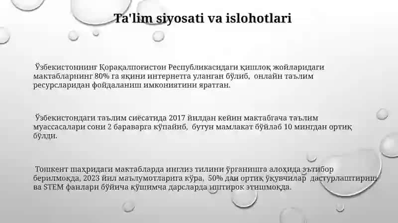 Rivojlangan Chet Davlatlar Ta'lim Tizimlari 3