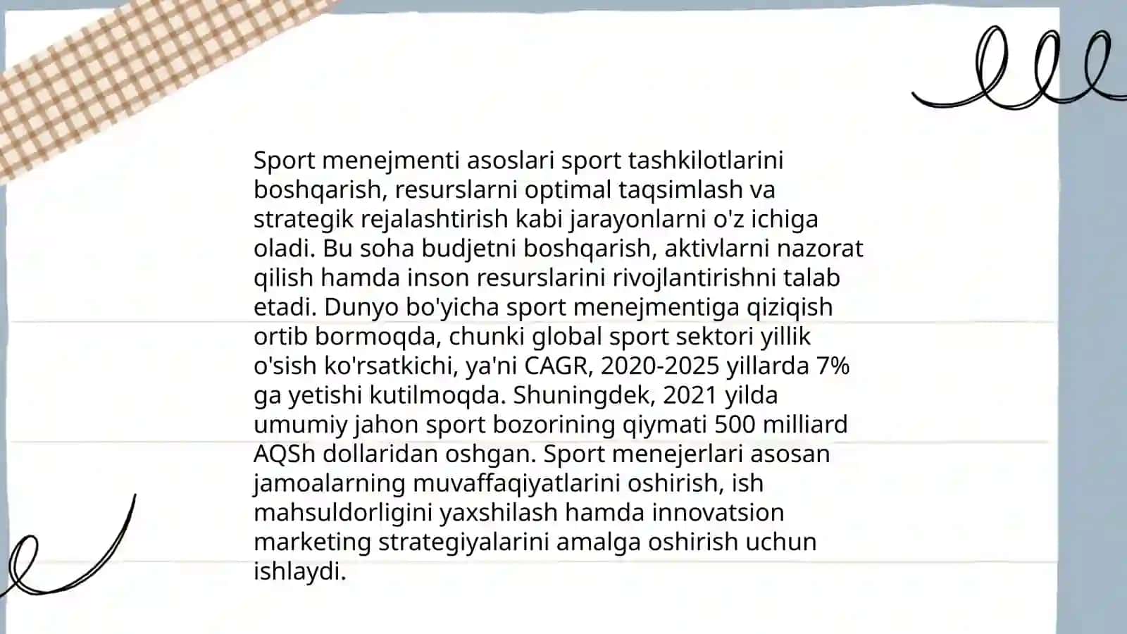 Sport menejmentining tamoillari 3