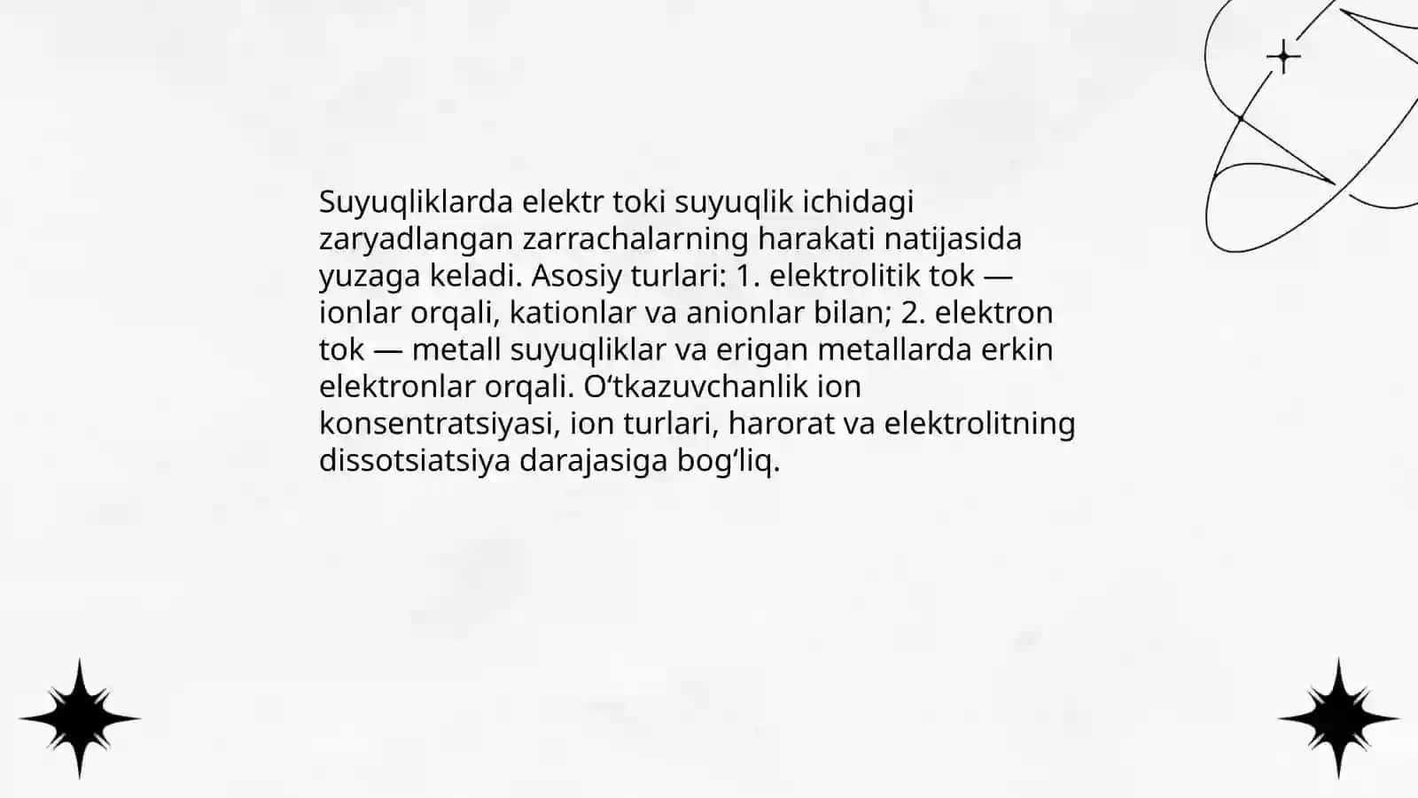 Suyuqliklarda elektr toki 3