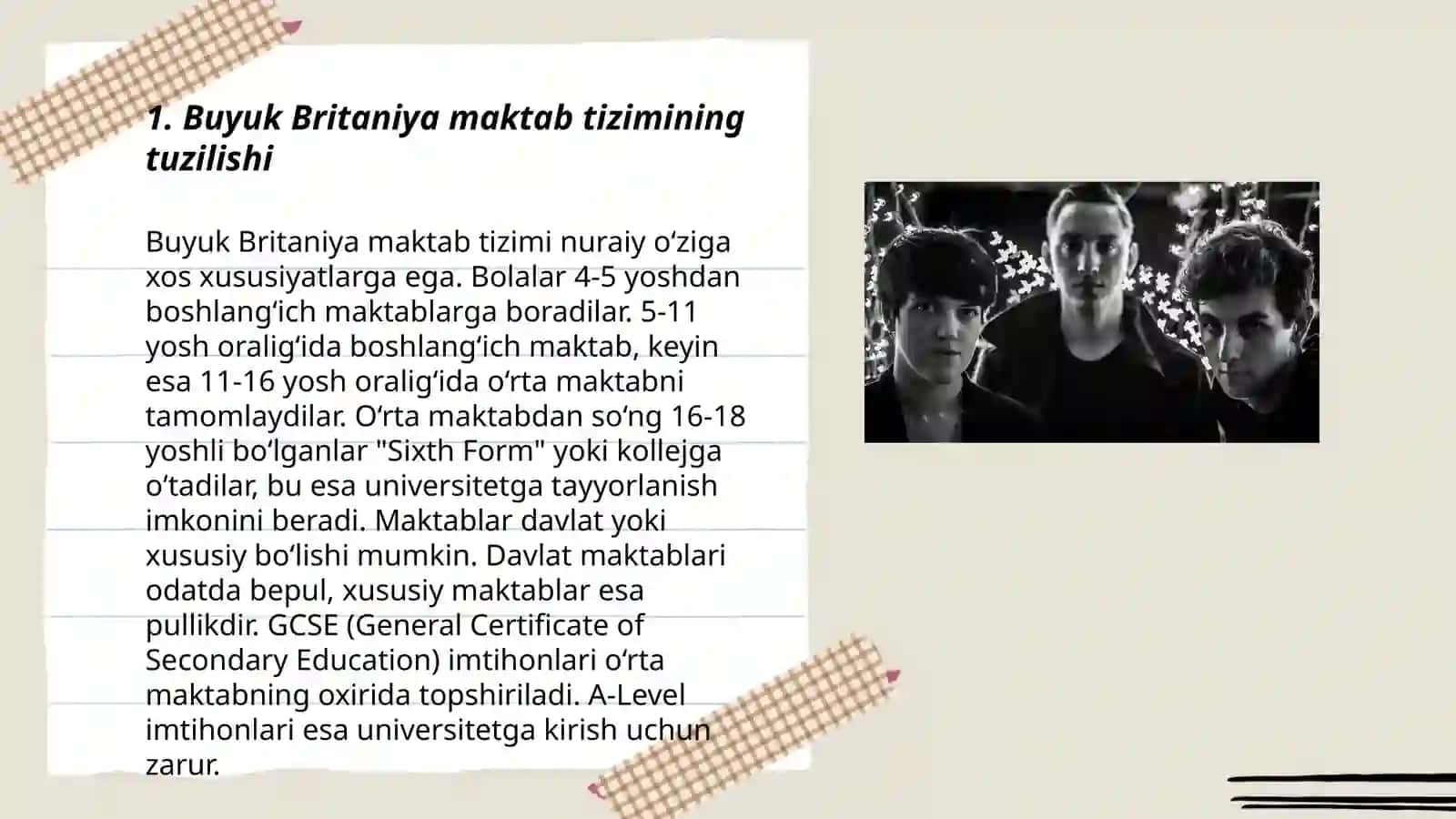 Buyuk Britaniya va Shveytsariya ta`limi tizimi. Belgiya ta’lim tizimining o’ziga xos xususiyatlari 3