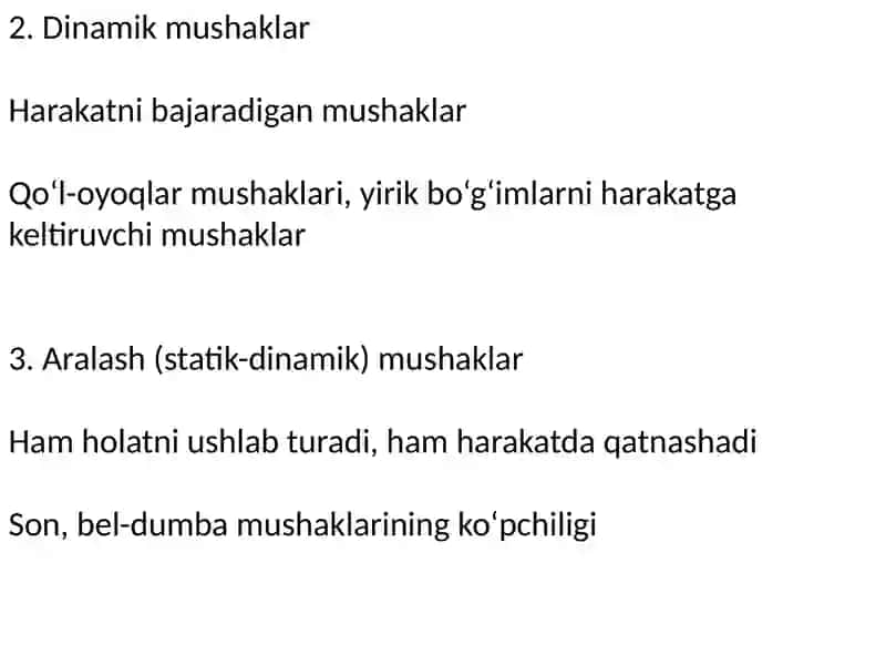 Lesgaft mushaklar toʻgʻrisida taʼlimot 3