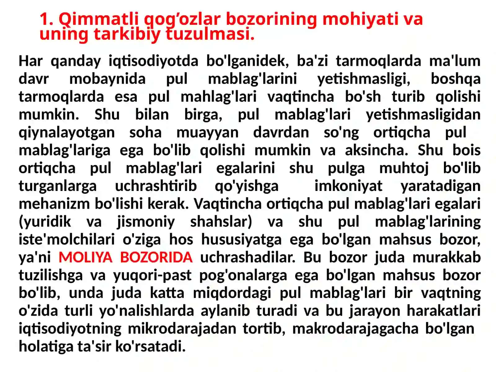 Qimmatliqog’ozlarbozoriningmohiyativauningtarkibiytuzulmasi.Qimmatliqog’ozlarbozoridainvestitsiyainstitutlari 3