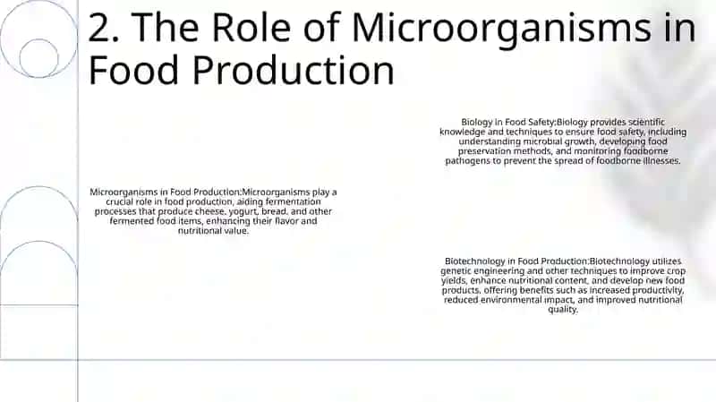 The Role Of Biology In The Of Food 3