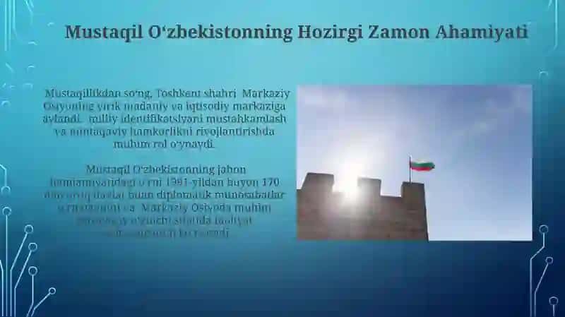 Mustaqil Õzbekiston Respublikasuning tashkil topishi va uning tarixiy ahamiyati 3