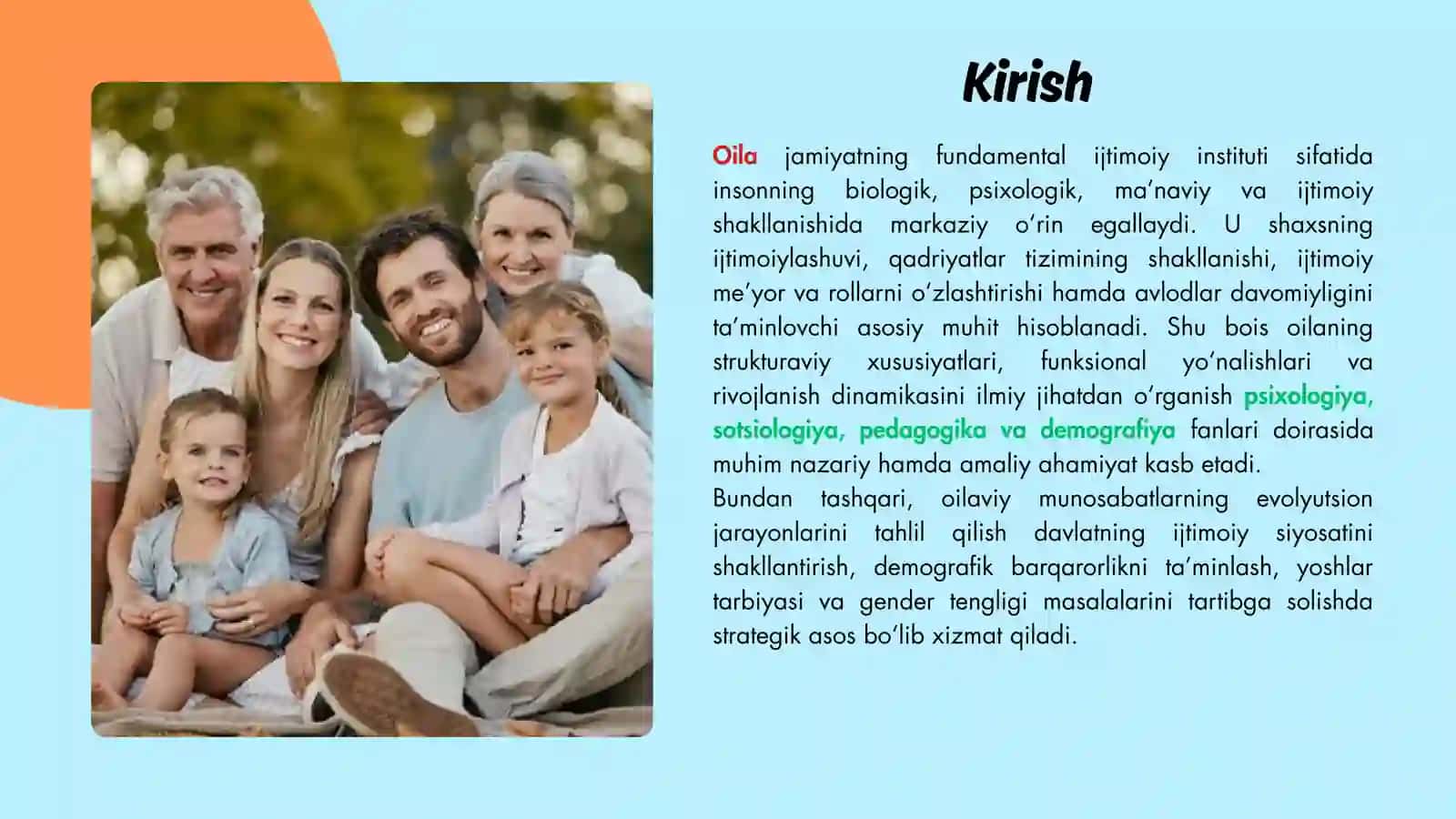 Oilaning xususiyatlari va uning rivojlanish tendensiyalari 3