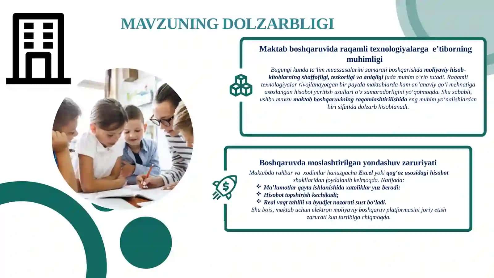 Maktabda moliyaviy hisobotlarni tayyorlashning elektron tizimlari va zamonaviy usullaridan  foydalanish 3