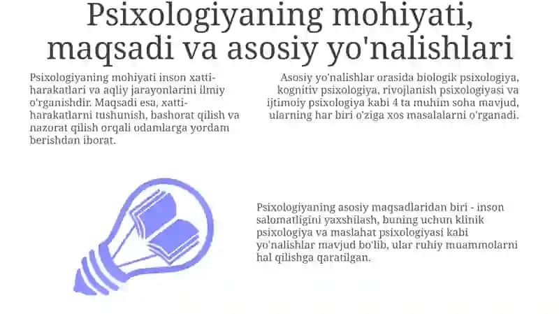 Psixologiyafanining dolzarb vazifalari predmetlari va metodlari 3
