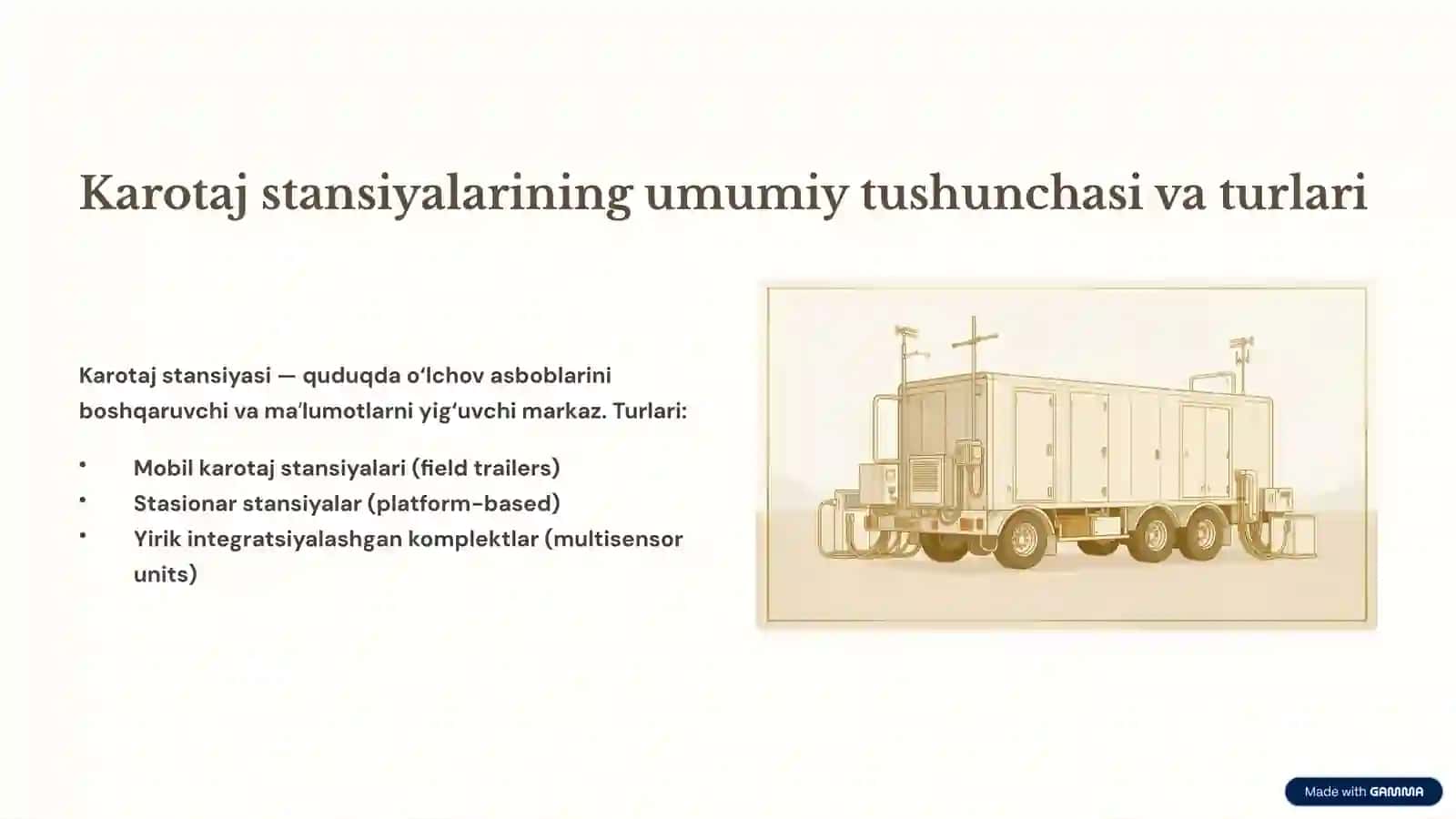 Burgʻu Quduqlarda Geofizik Tadqiqotlar Karotaj Stansiyalari va Asbob-uskunalari 3