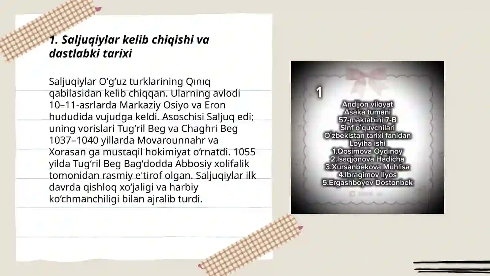Saljuqiylar davlating tarixi 3