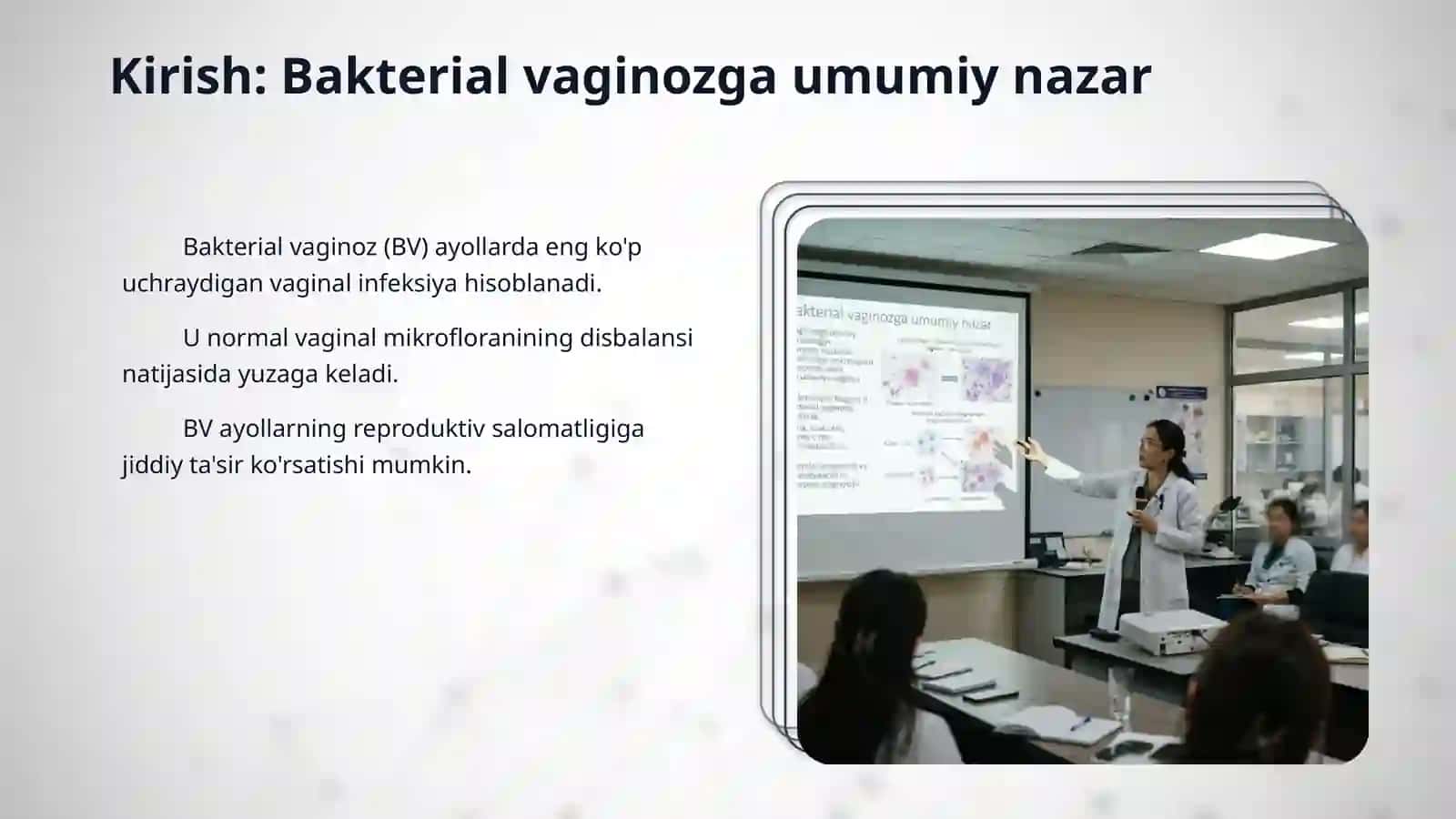 Qin surtmasi mikroskopiyasi. Bakterial vaginoz labarotor diagnostikasi. 3