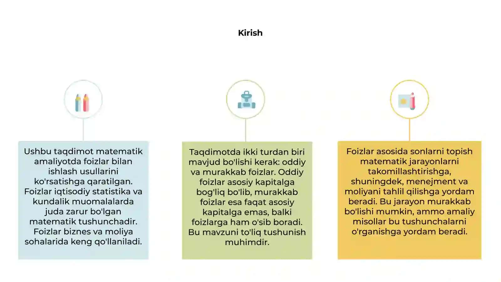 Foizga kora sonni topish ikkisonning foiz nisbati 3