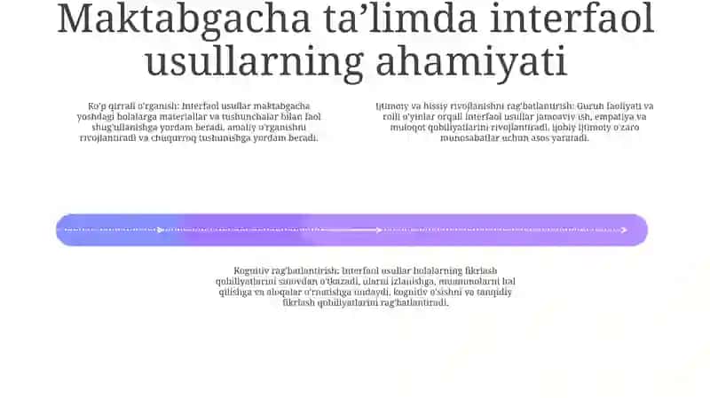 Maktabgacha Pedagogika Fanini O'Qitishda Interfaol Metodlaridan Foydalanish Yo'Llarini O'Rganish 3