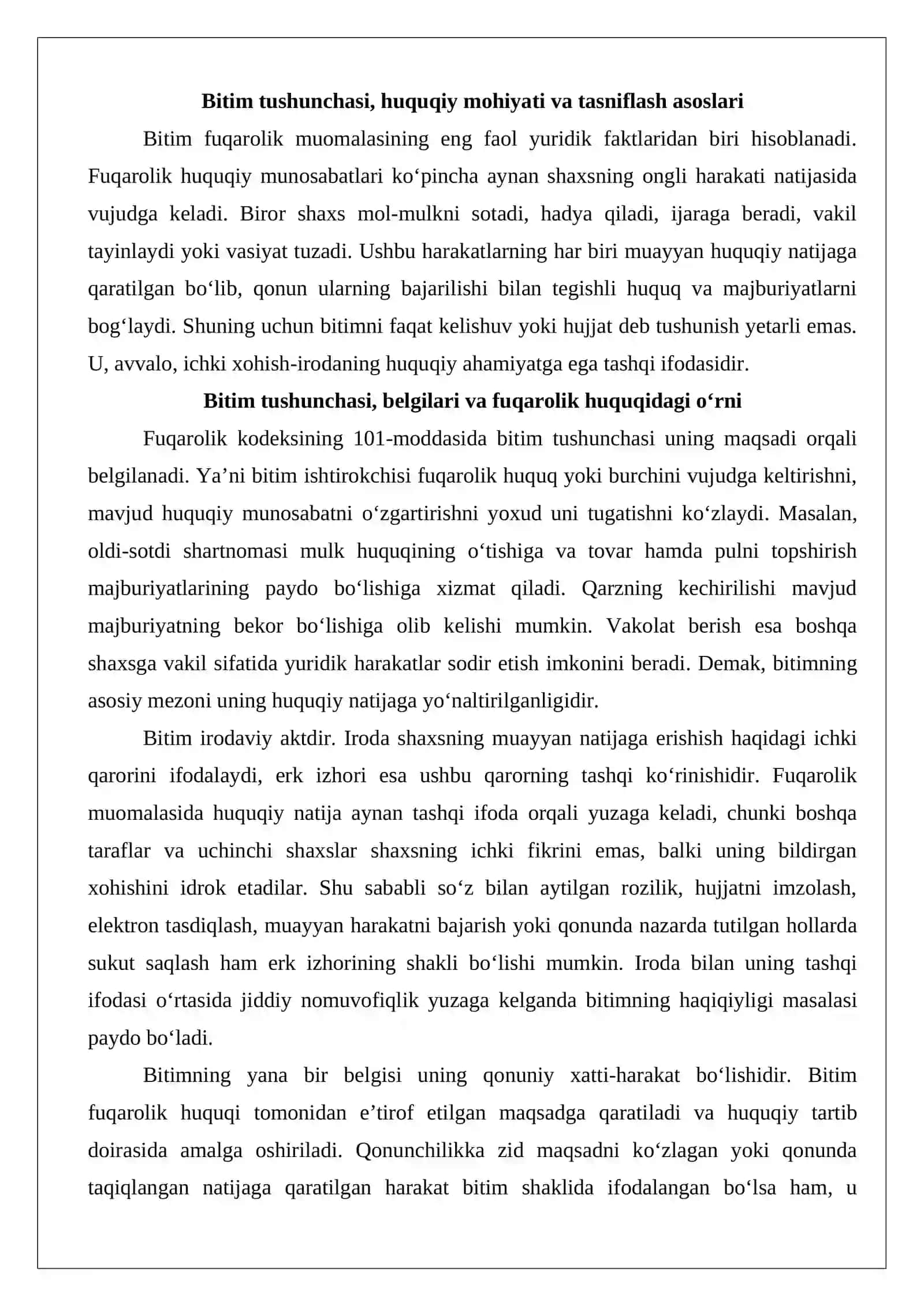 Bitim turlari 3