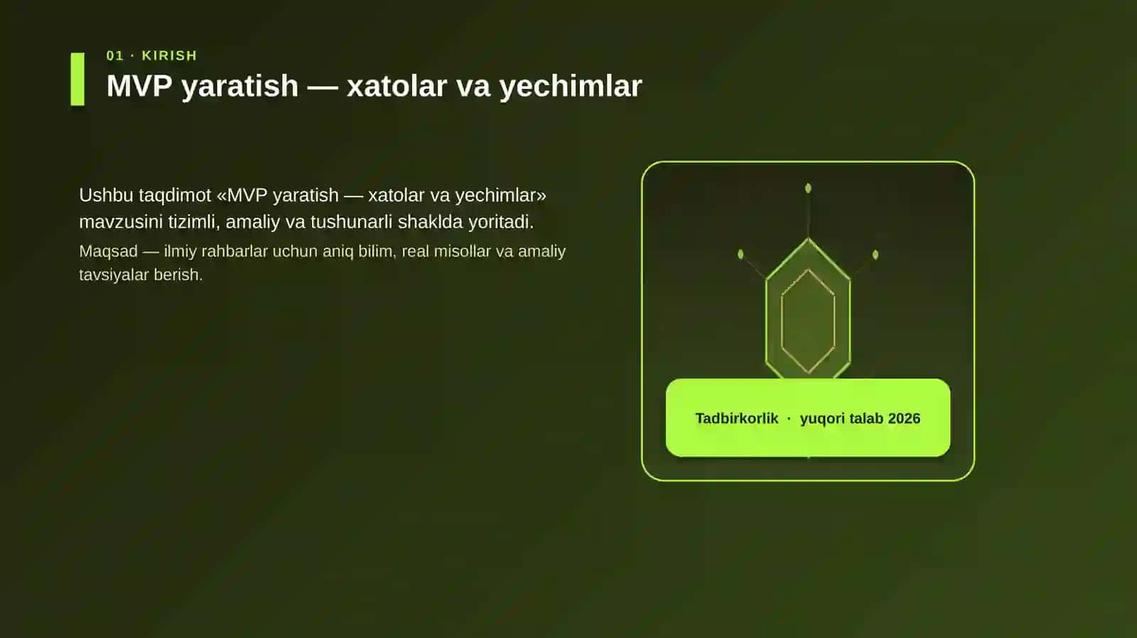 MVP yaratish — xatolar va yechimlar 3