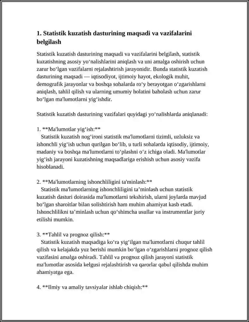 STATISTIK KUZATISH DASTURINING USLUBIY VA TASHKILIY MASALALARI 3