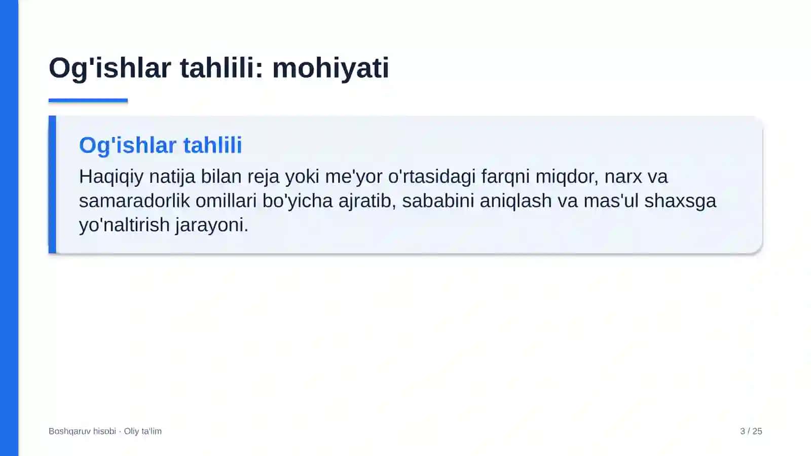 soliq organlarida og'ishlar tahlilini o'tkazish 9356 3