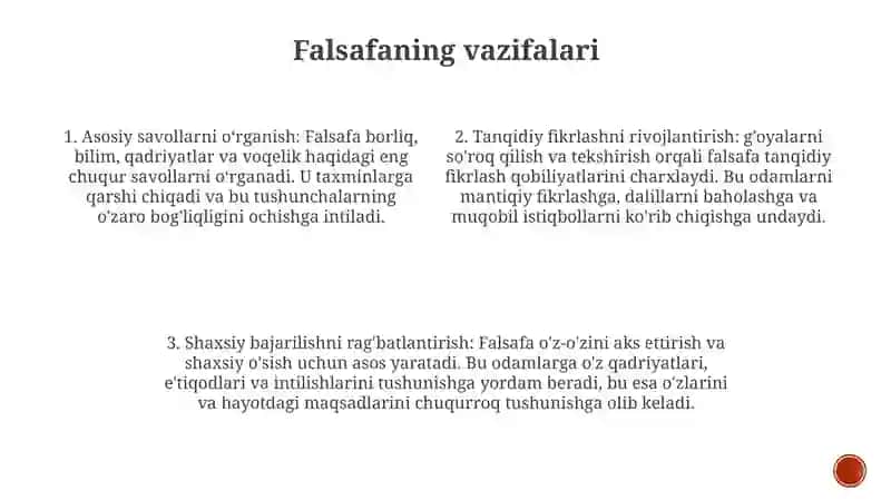 Falsafa Funksiyalari 3
