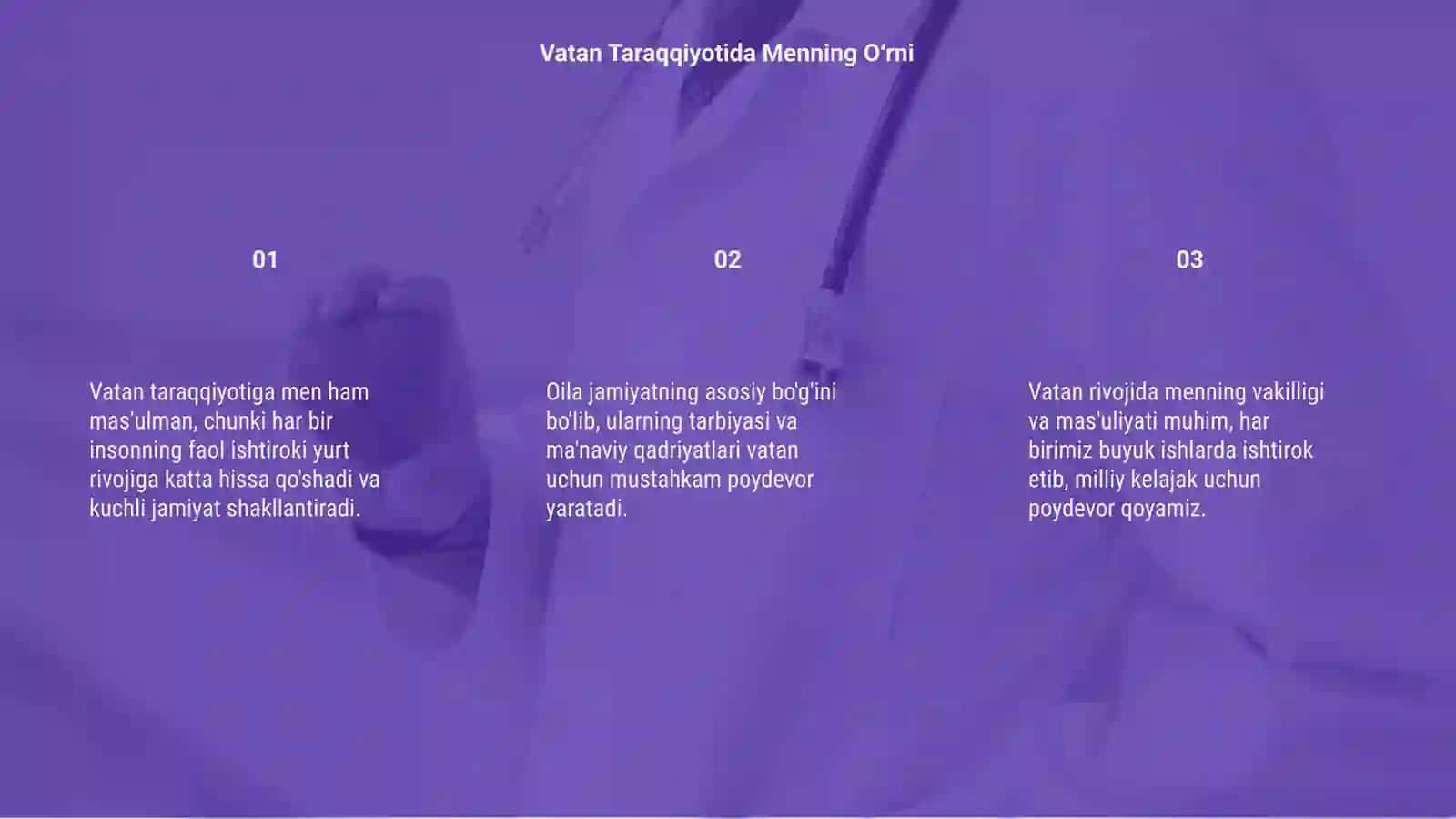 Vatan Taraqqiyotida Menning Oʻrni 3