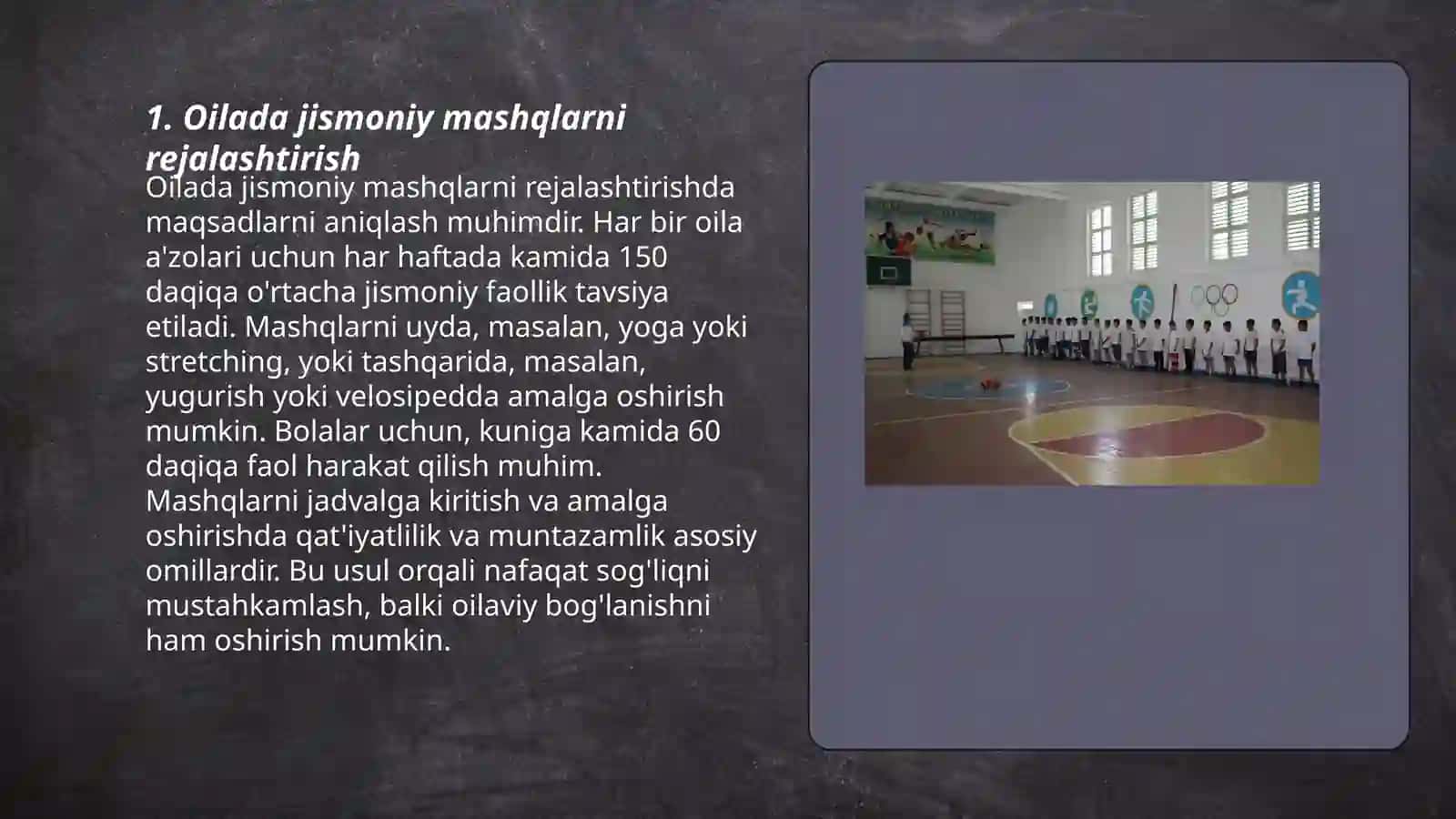 Oilada jismoniy tarbiya berish 3