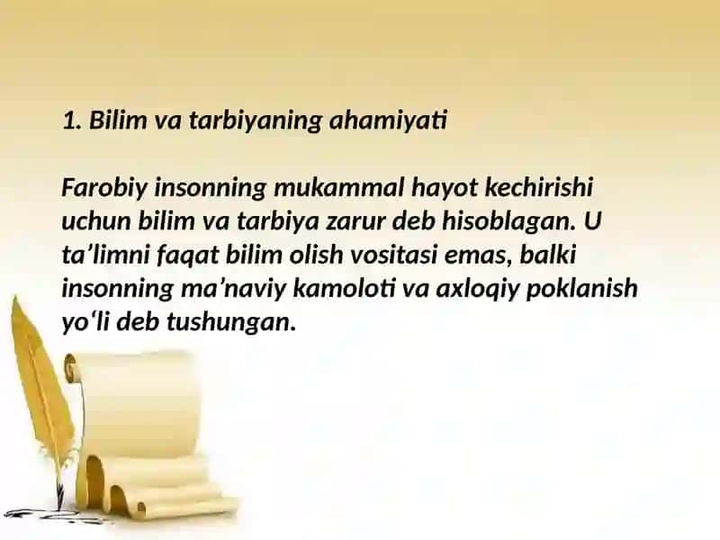 Abu Nasr Farobiyning pedagogik ğoyalari 3