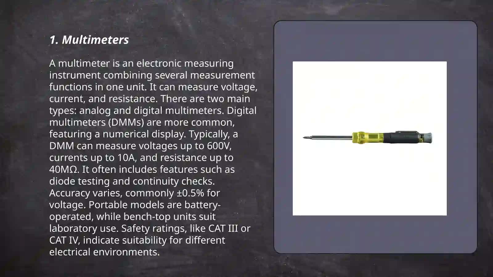 Multimeters 3