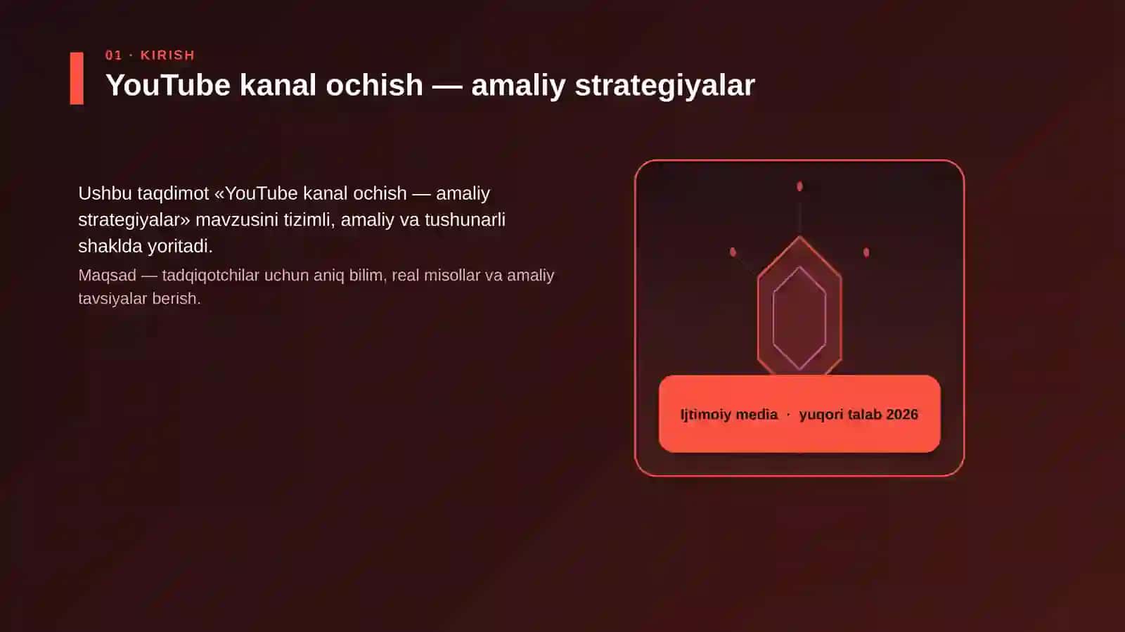 YouTube kanal ochish — amaliy strategiyalar 3